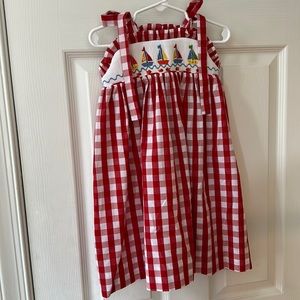 Castles and Crowns 4T sailboat smocked dress